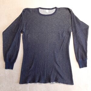 Morgan Mills Mens Performance Wear Thermal Sz.XL/Blue/Waffle Knit/LS-Crew